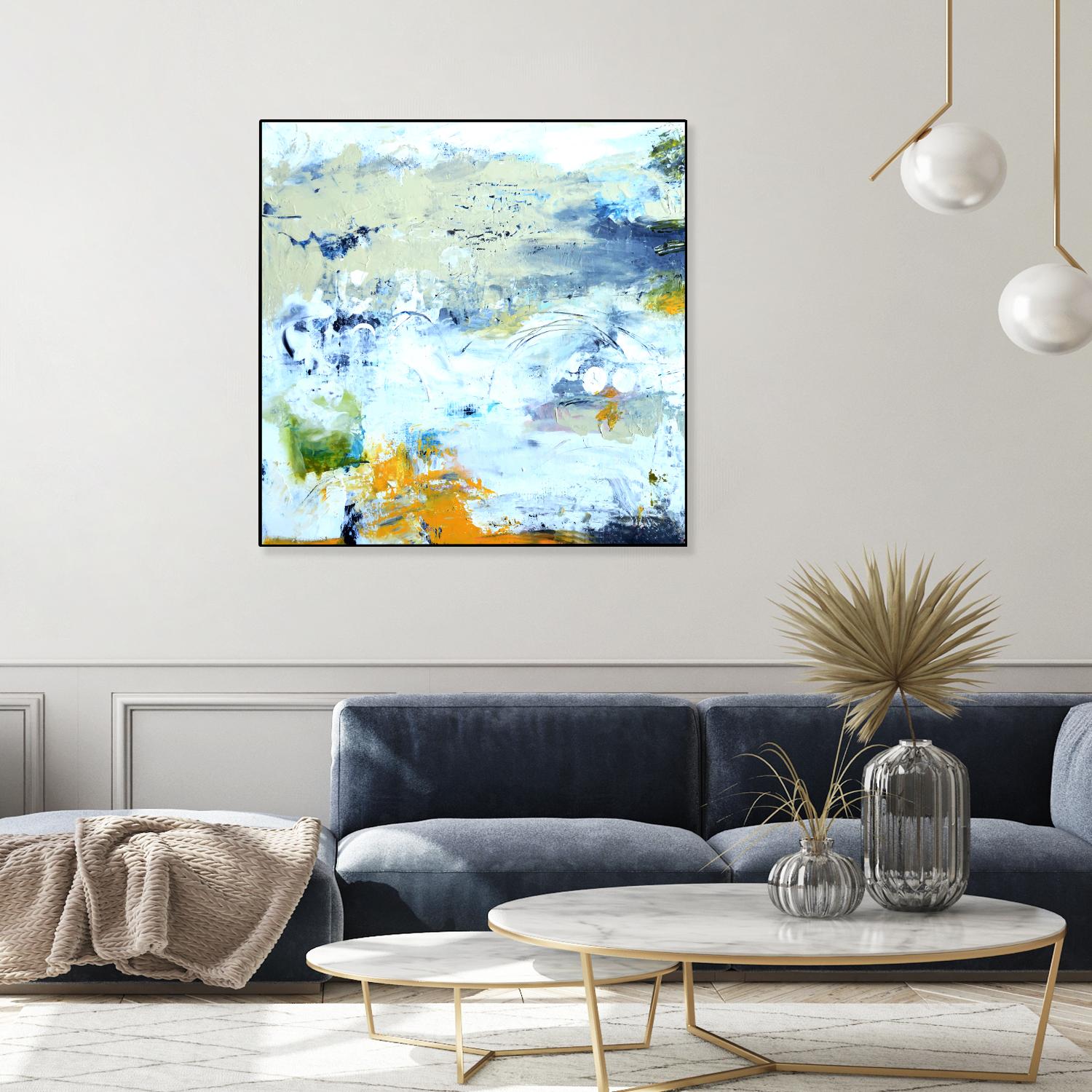 Abstract Beach by Karen Fields on GIANT ART - green abstract abstract