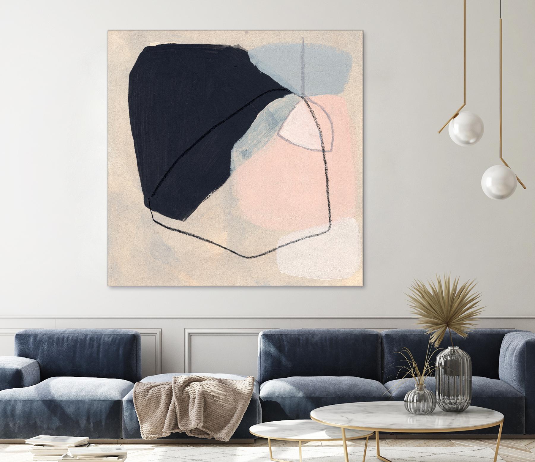 Keystone I by June Vess on GIANT ART - pink abstract abstract