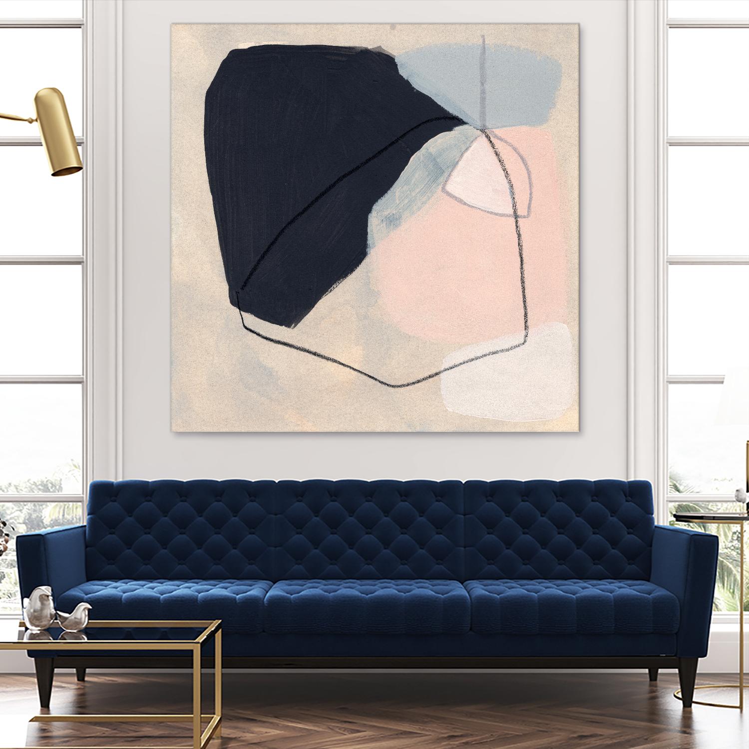 Keystone I by June Vess on GIANT ART - pink abstract abstract