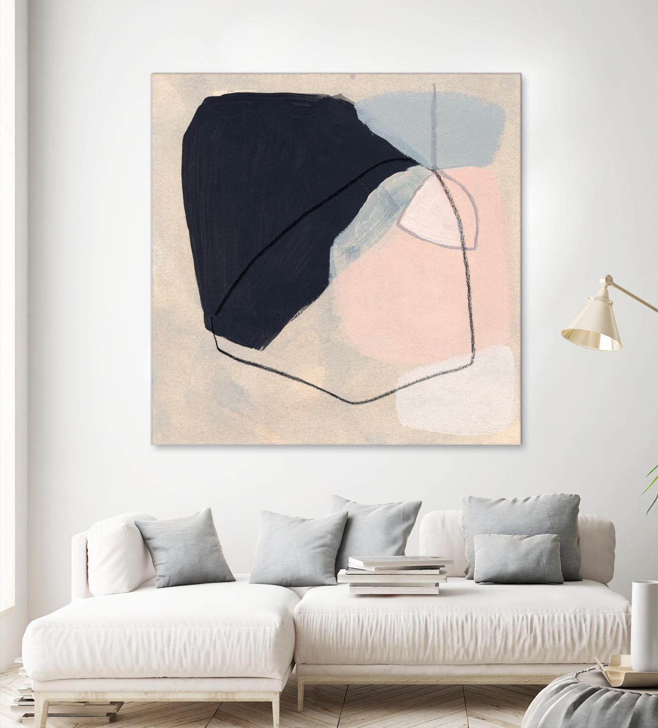 Keystone I by June Vess on GIANT ART - pink abstract abstract
