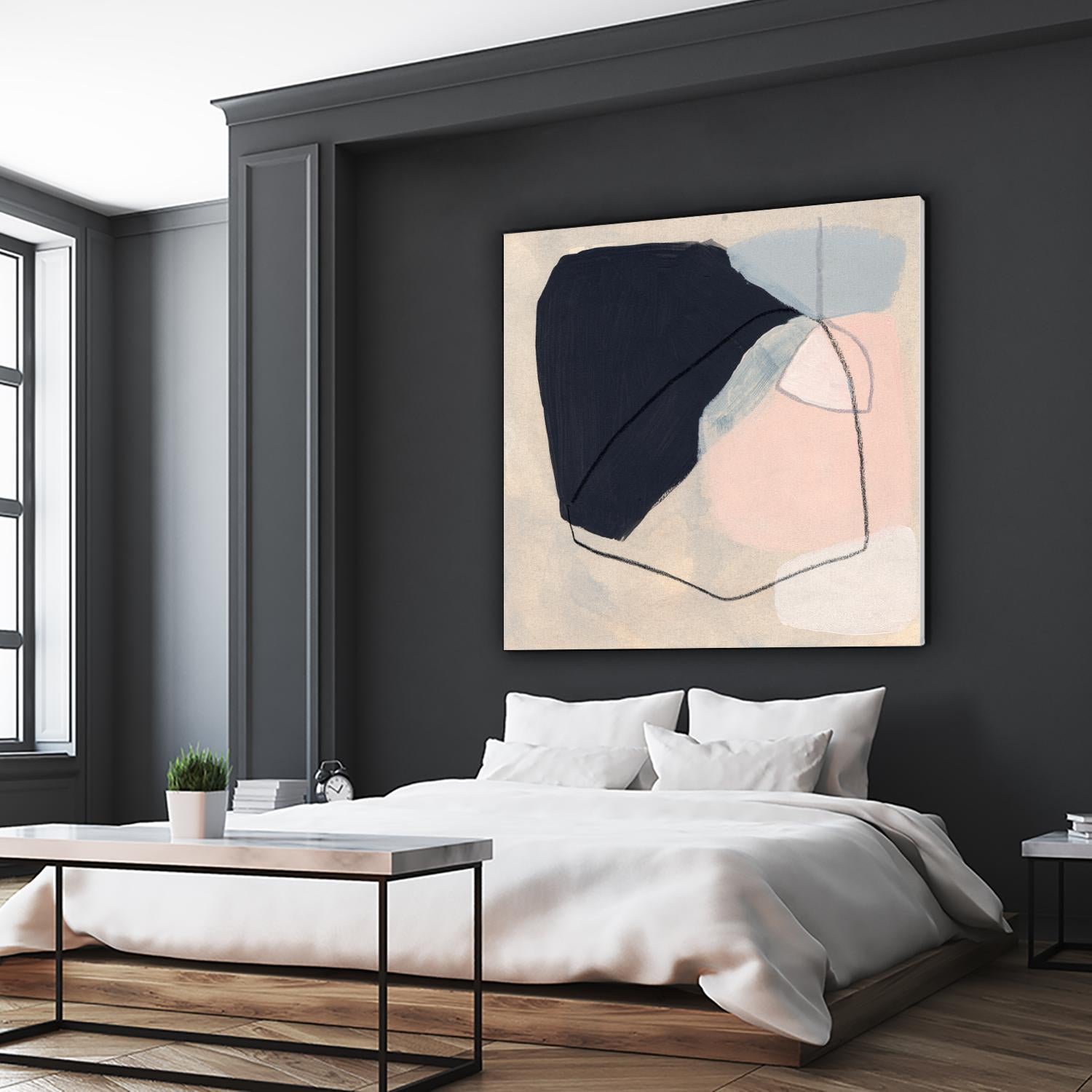 Keystone I by June Vess on GIANT ART - pink abstract abstract