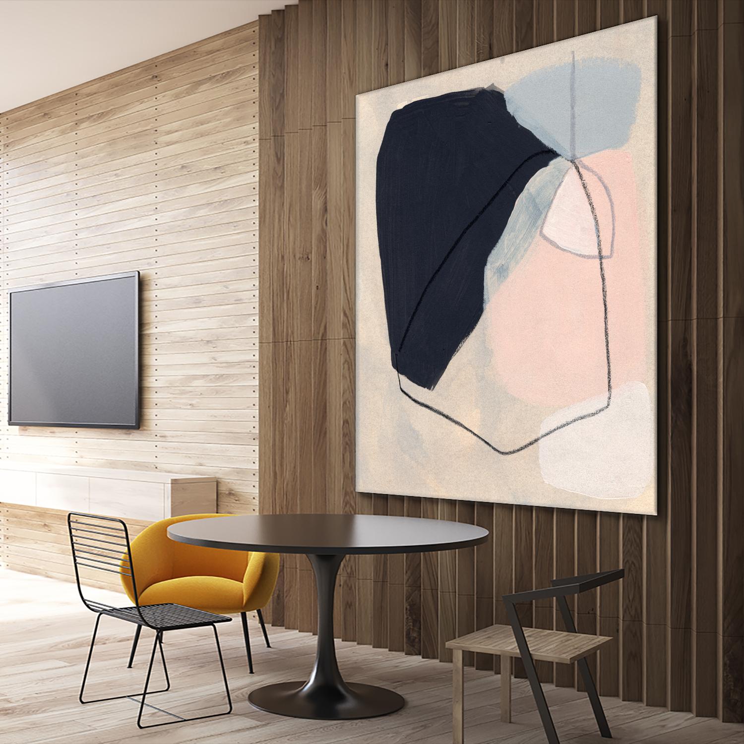 Keystone I by June Vess on GIANT ART - pink abstract abstract