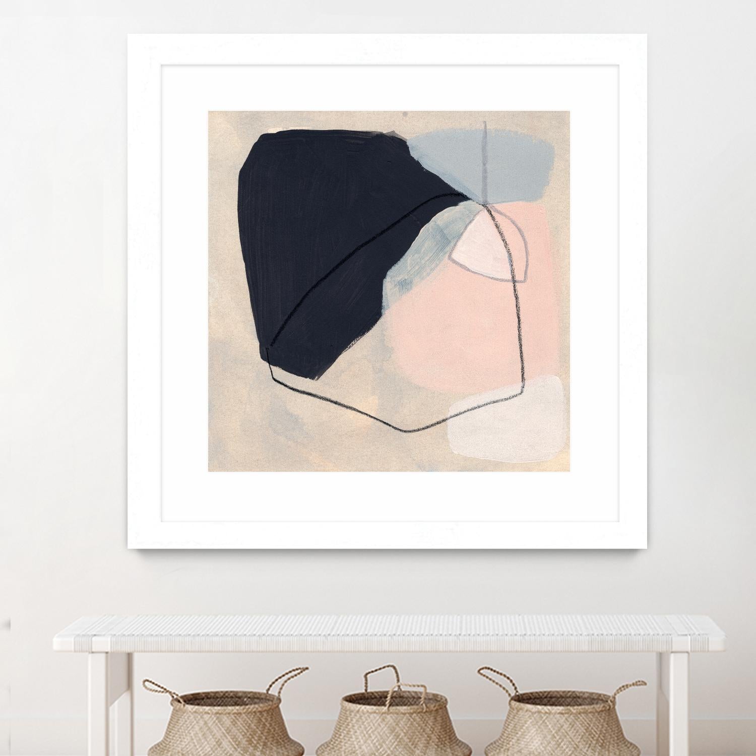 Keystone I by June Vess on GIANT ART - pink abstract abstract