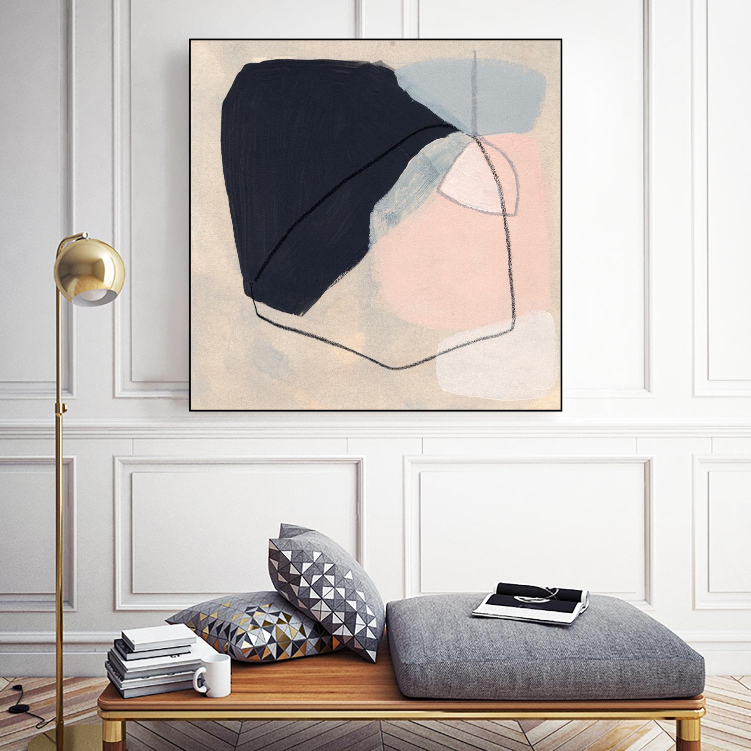 Keystone I by June Vess on GIANT ART - pink abstract abstract