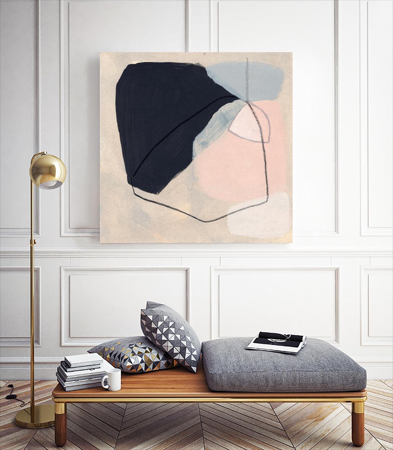 Keystone I by June Vess on GIANT ART - pink abstract abstract