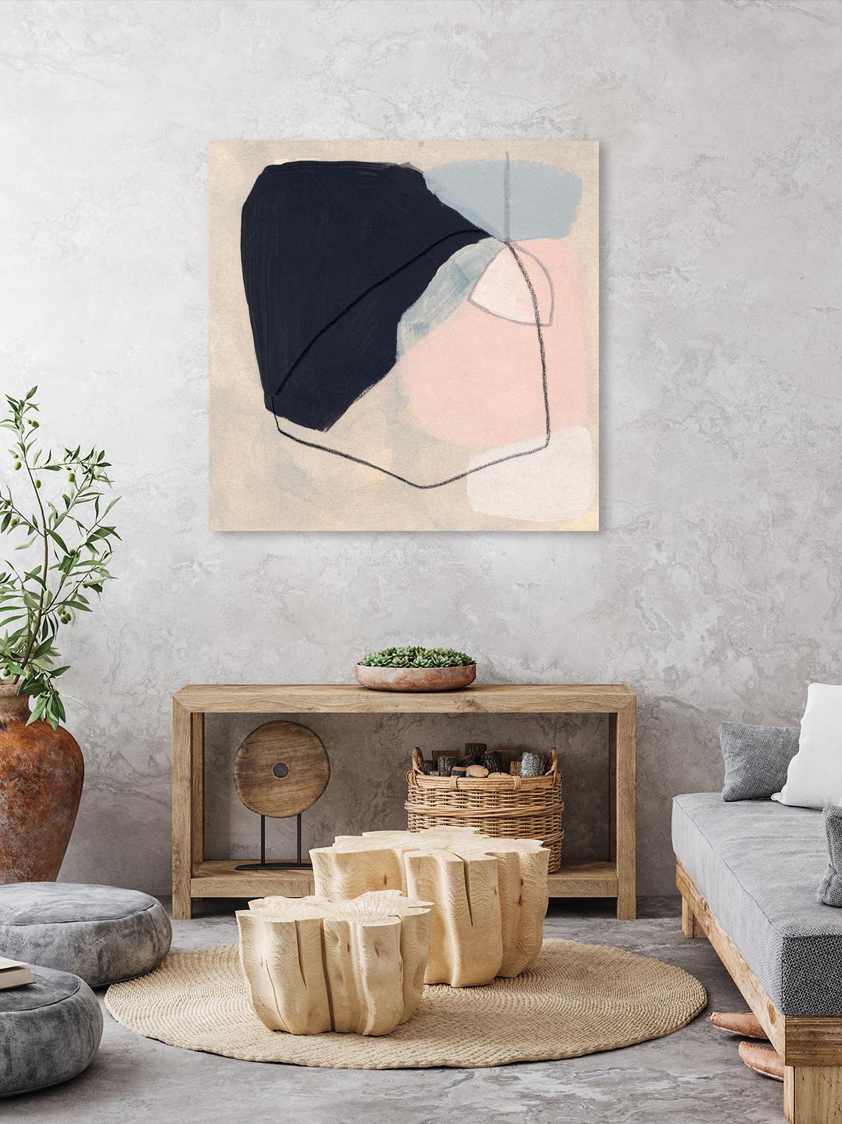 Keystone I by June Vess on GIANT ART - pink abstract abstract