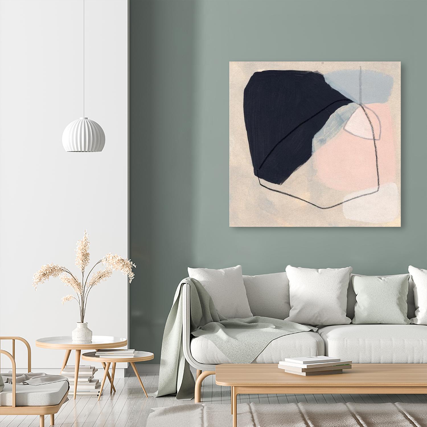 Keystone I by June Vess on GIANT ART - pink abstract abstract