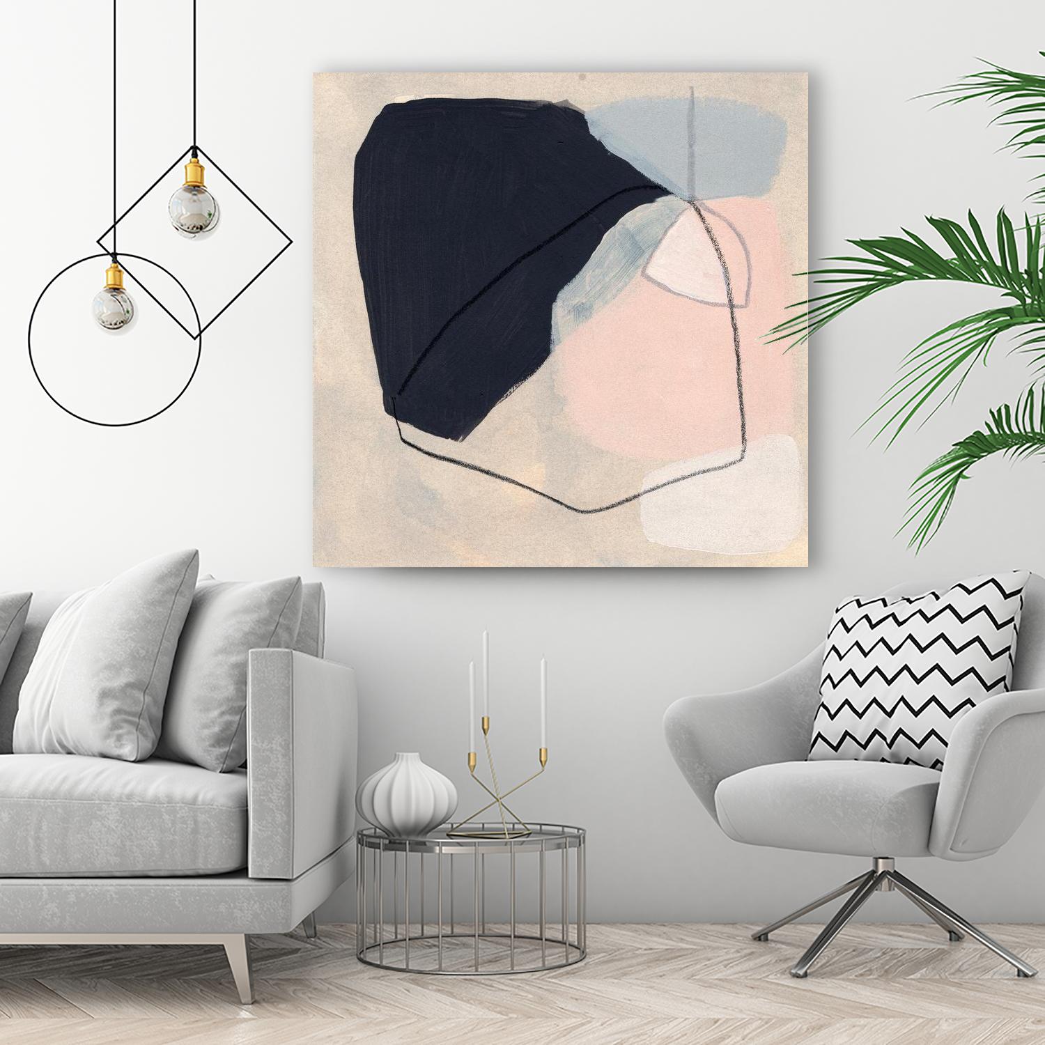 Keystone I by June Vess on GIANT ART - pink abstract abstract