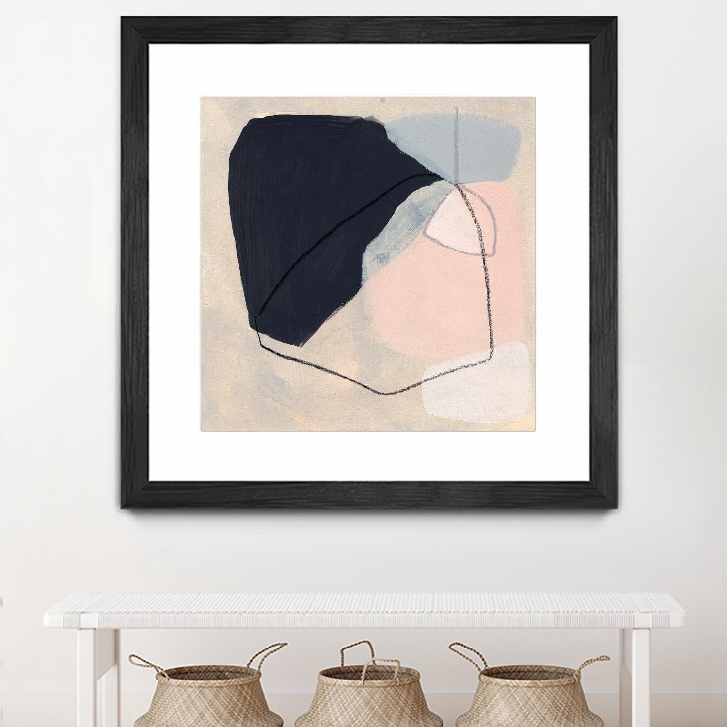 Keystone I by June Vess on GIANT ART - pink abstract abstract