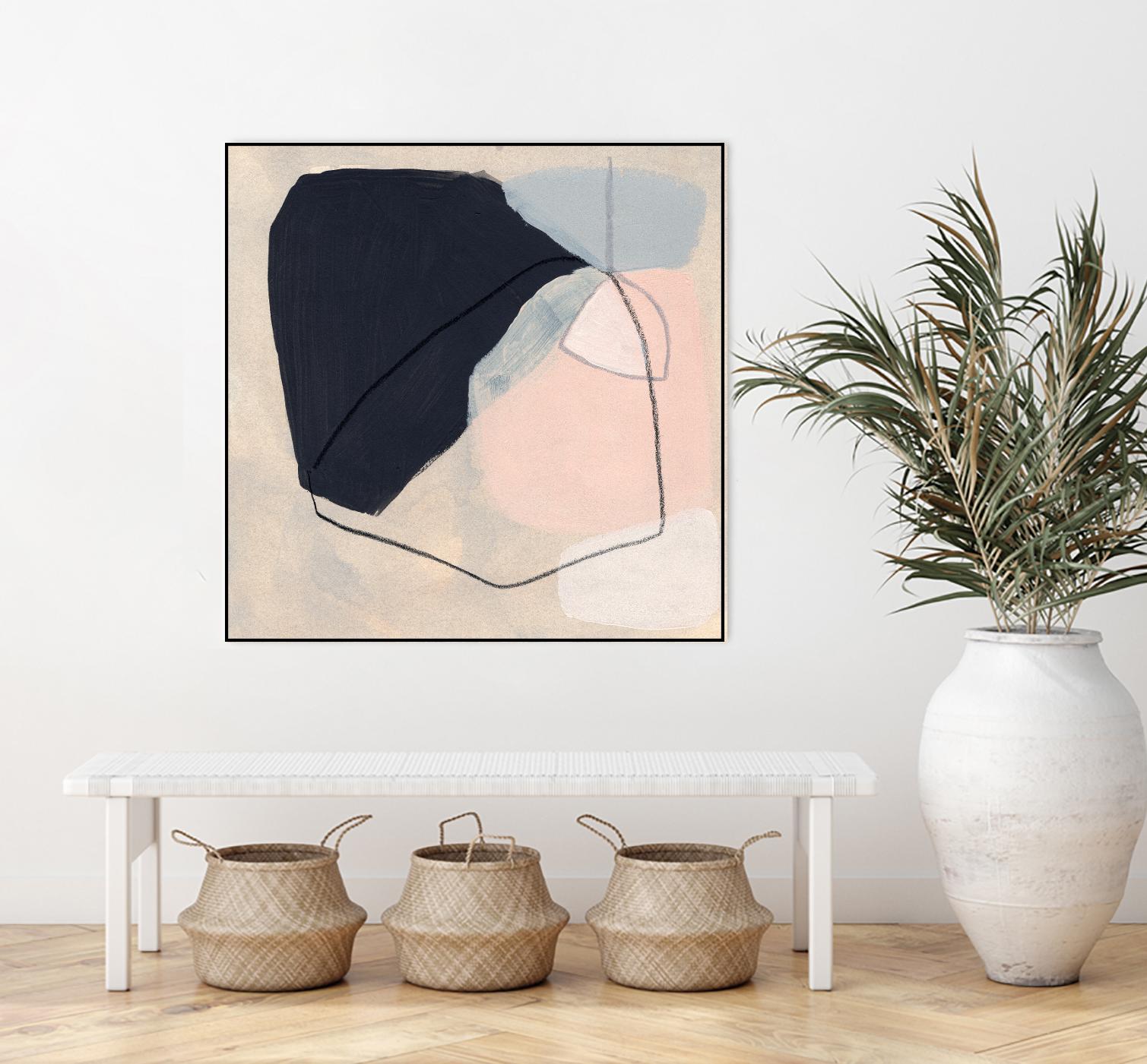 Keystone I by June Vess on GIANT ART - pink abstract abstract