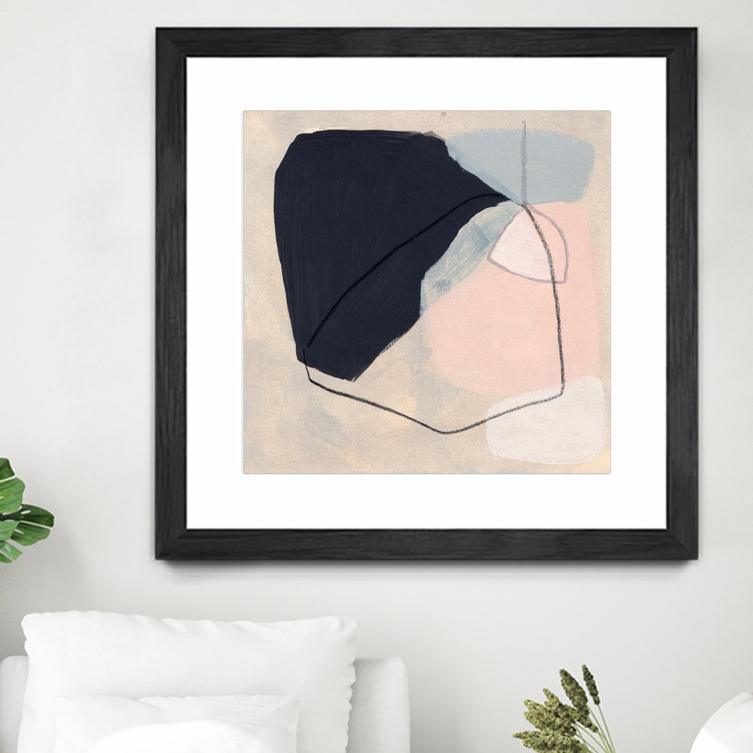 Keystone I by June Vess on GIANT ART - pink abstract abstract