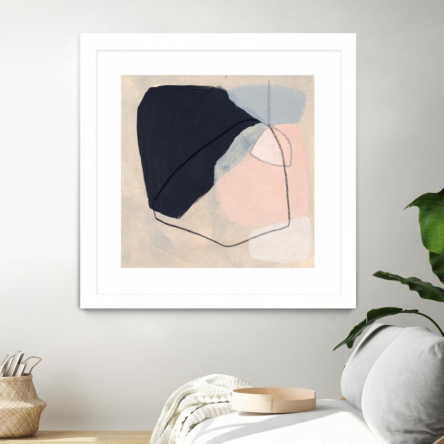 Keystone I by June Vess on GIANT ART - pink abstract abstract