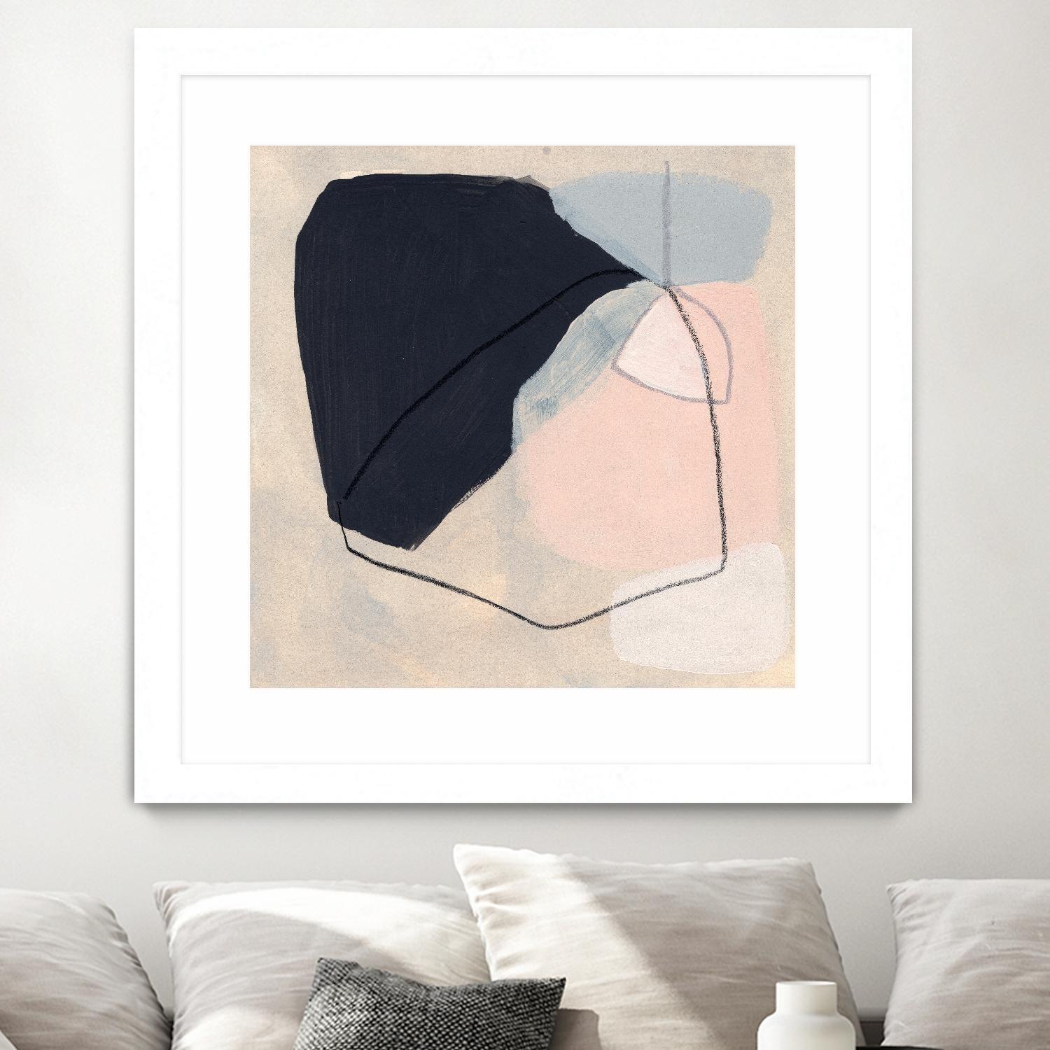 Keystone I by June Vess on GIANT ART - pink abstract abstract