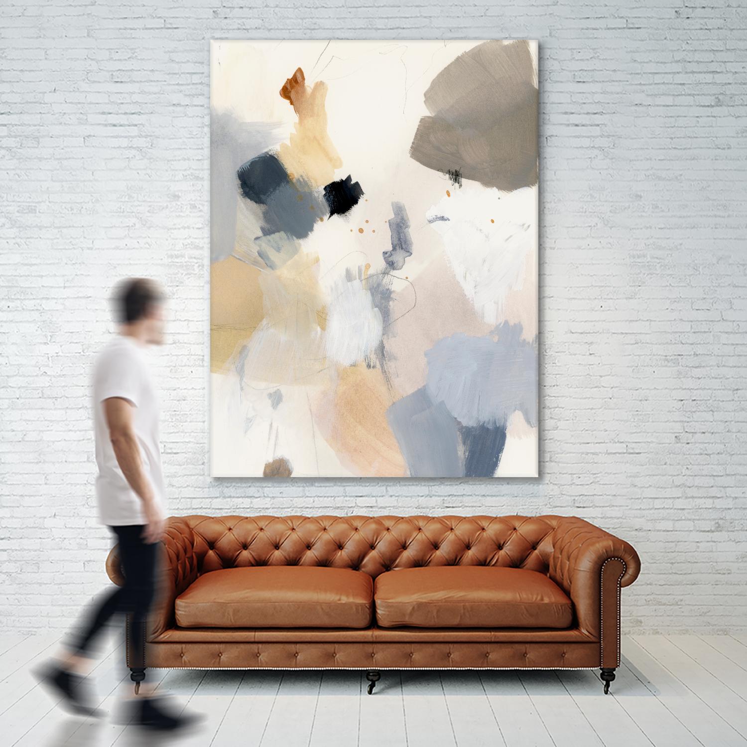 Neutral Scrawl II by Victoria Barnes on GIANT ART - grey  abstract abstract