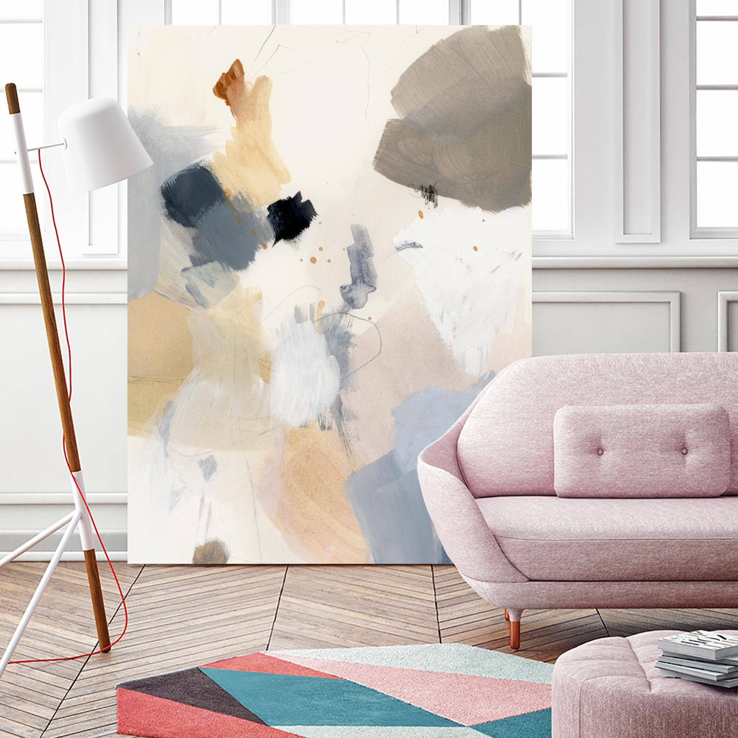 Neutral Scrawl II by Victoria Barnes on GIANT ART - grey  abstract abstract