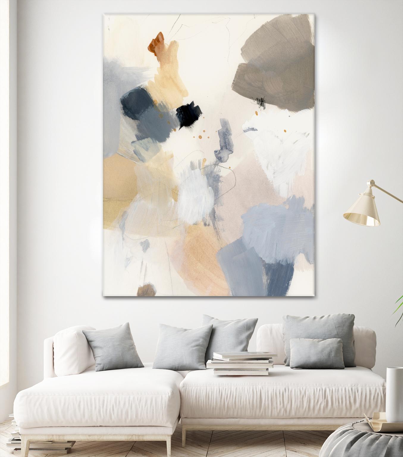 Neutral Scrawl II by Victoria Barnes on GIANT ART - grey  abstract abstract