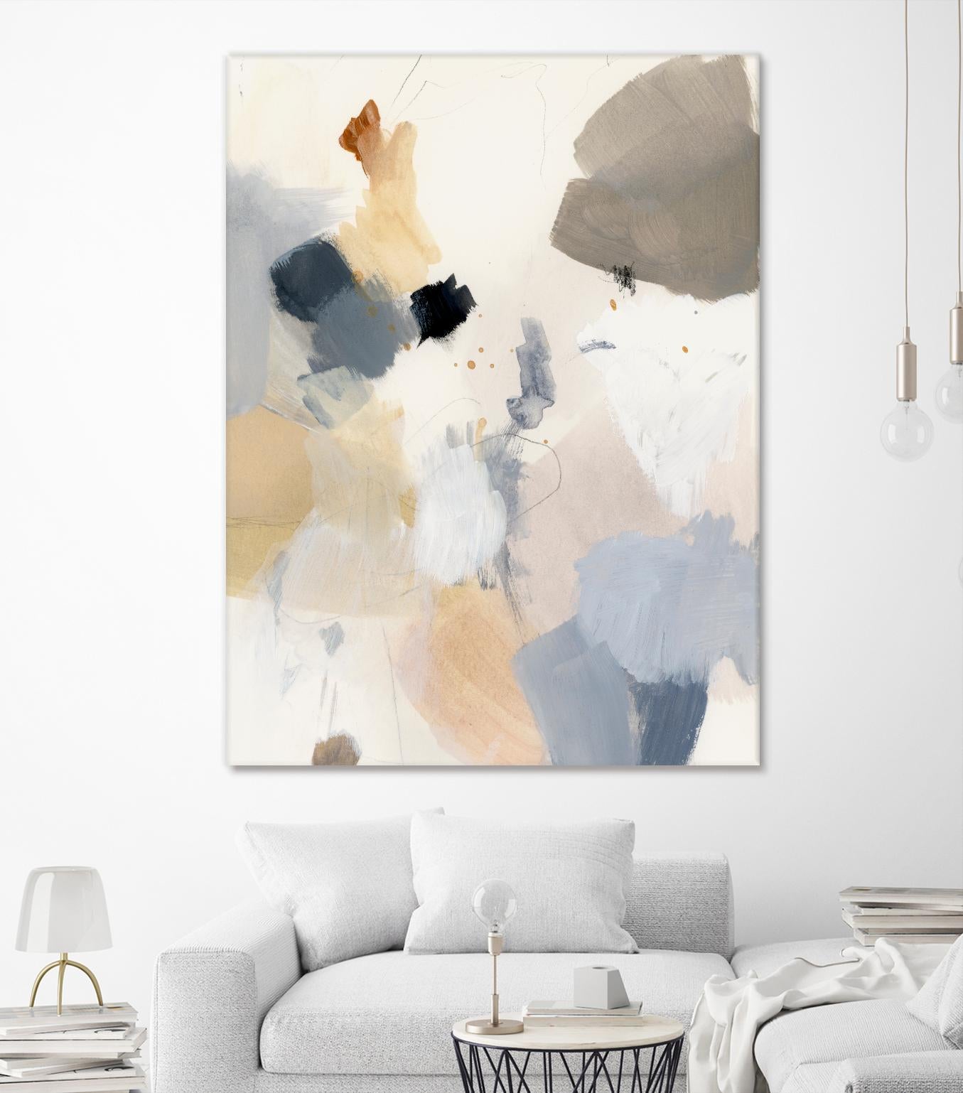 Neutral Scrawl II by Victoria Barnes on GIANT ART - grey  abstract abstract