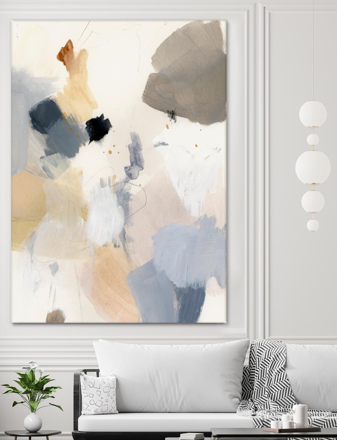 Neutral Scrawl II by Victoria Barnes on GIANT ART - grey  abstract abstract