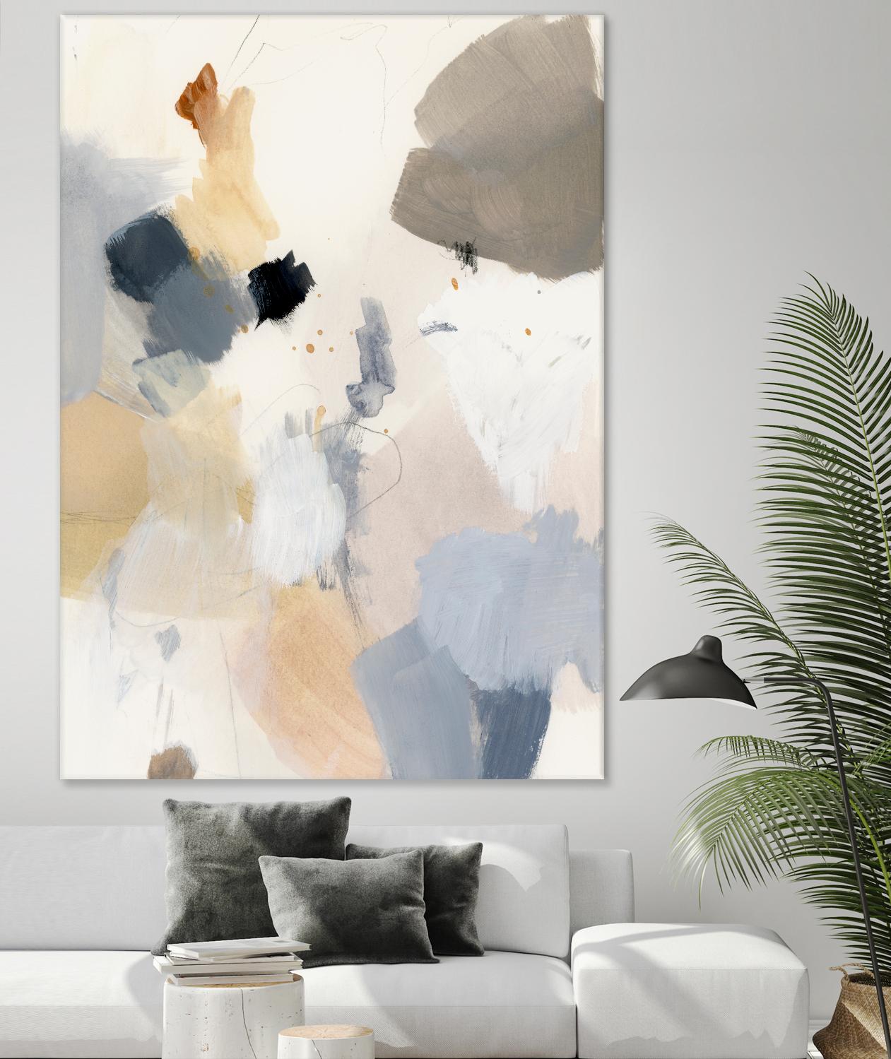 Neutral Scrawl II by Victoria Barnes on GIANT ART - grey  abstract abstract