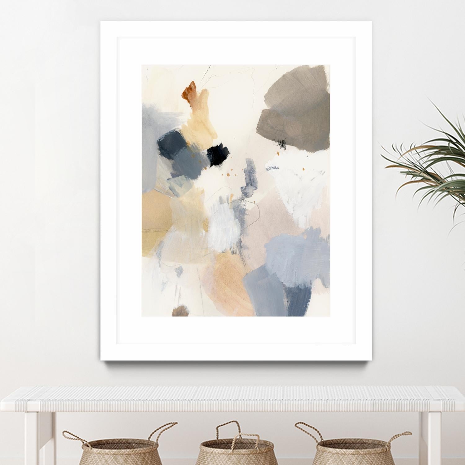 Neutral Scrawl II by Victoria Barnes on GIANT ART - grey  abstract abstract