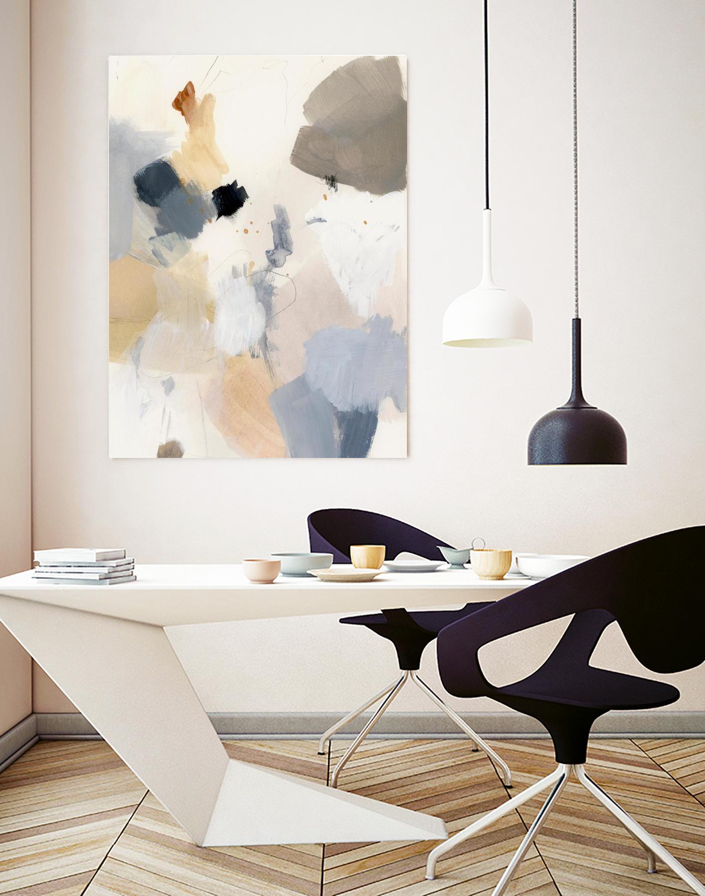 Neutral Scrawl II by Victoria Barnes on GIANT ART - grey  abstract abstract