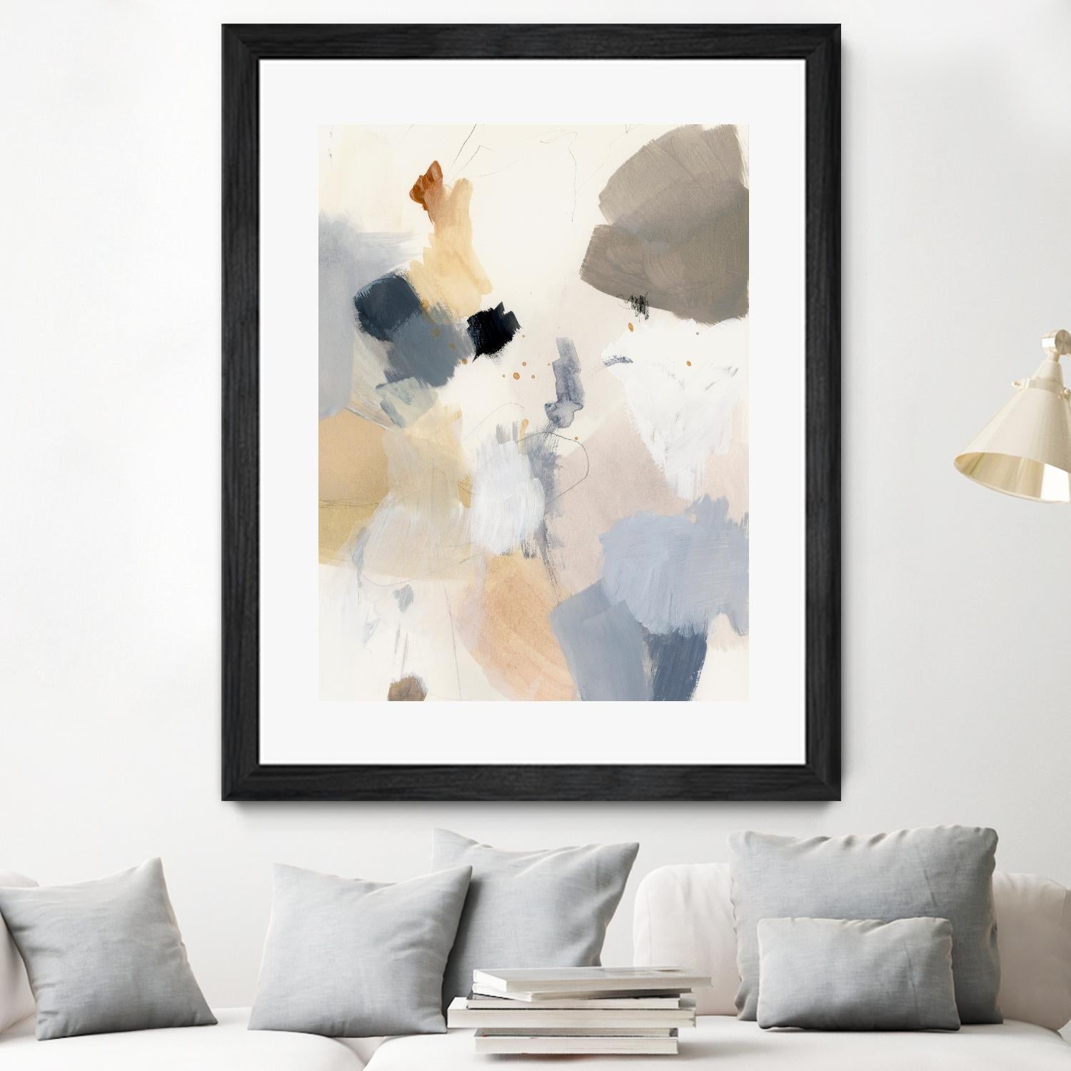 Neutral Scrawl II by Victoria Barnes on GIANT ART - grey  abstract abstract