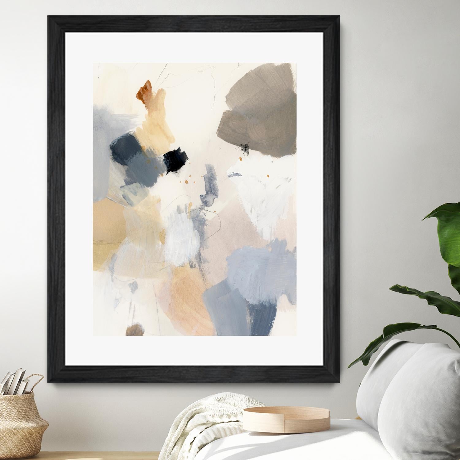 Neutral Scrawl II by Victoria Barnes on GIANT ART - grey  abstract abstract