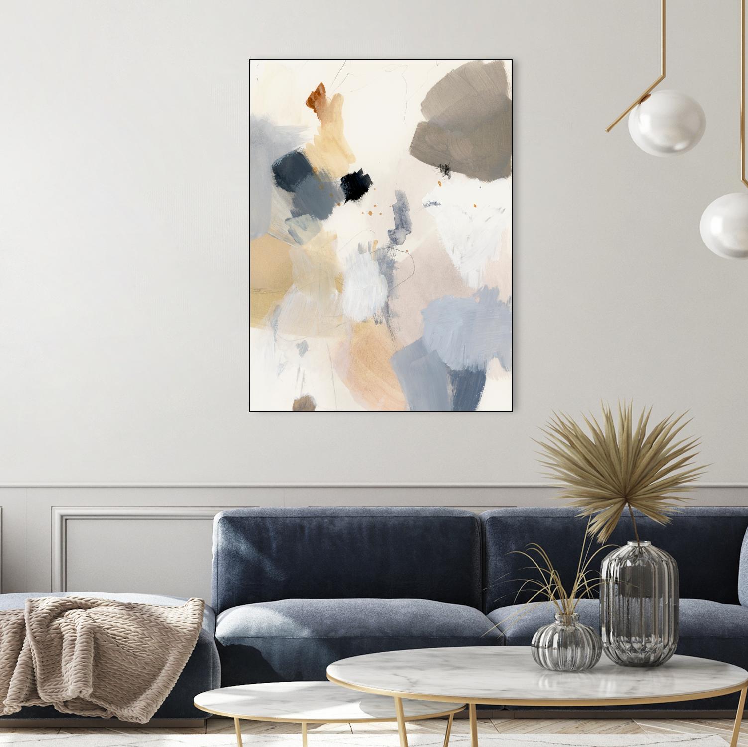 Neutral Scrawl II by Victoria Barnes on GIANT ART - grey  abstract abstract
