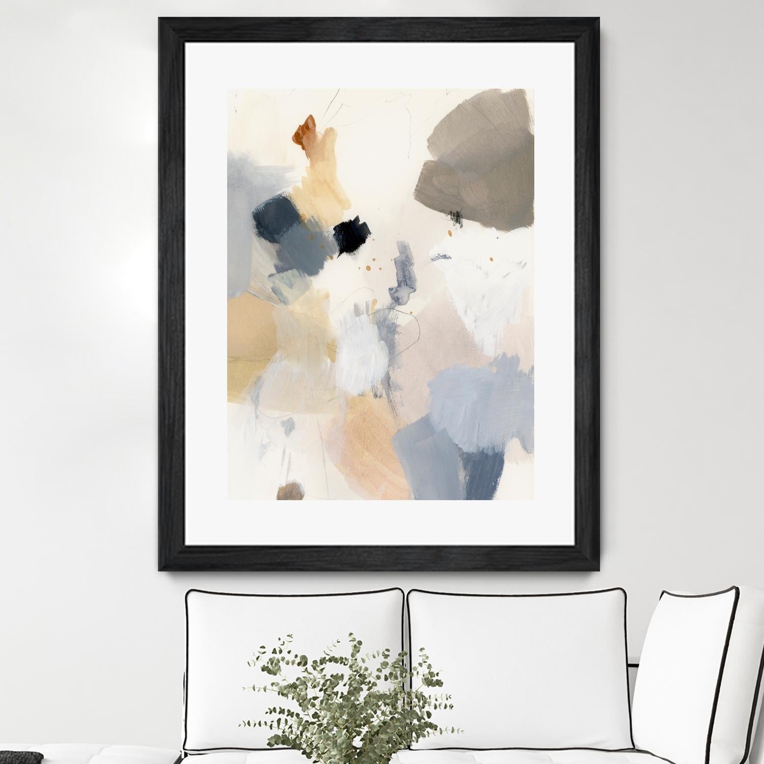 Neutral Scrawl II by Victoria Barnes on GIANT ART - grey  abstract abstract