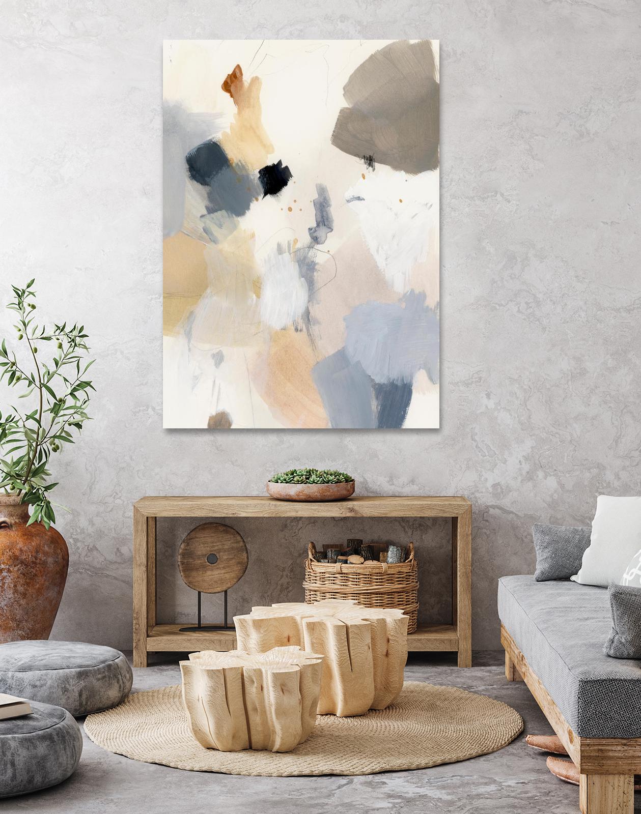 Neutral Scrawl II by Victoria Barnes on GIANT ART - grey  abstract abstract