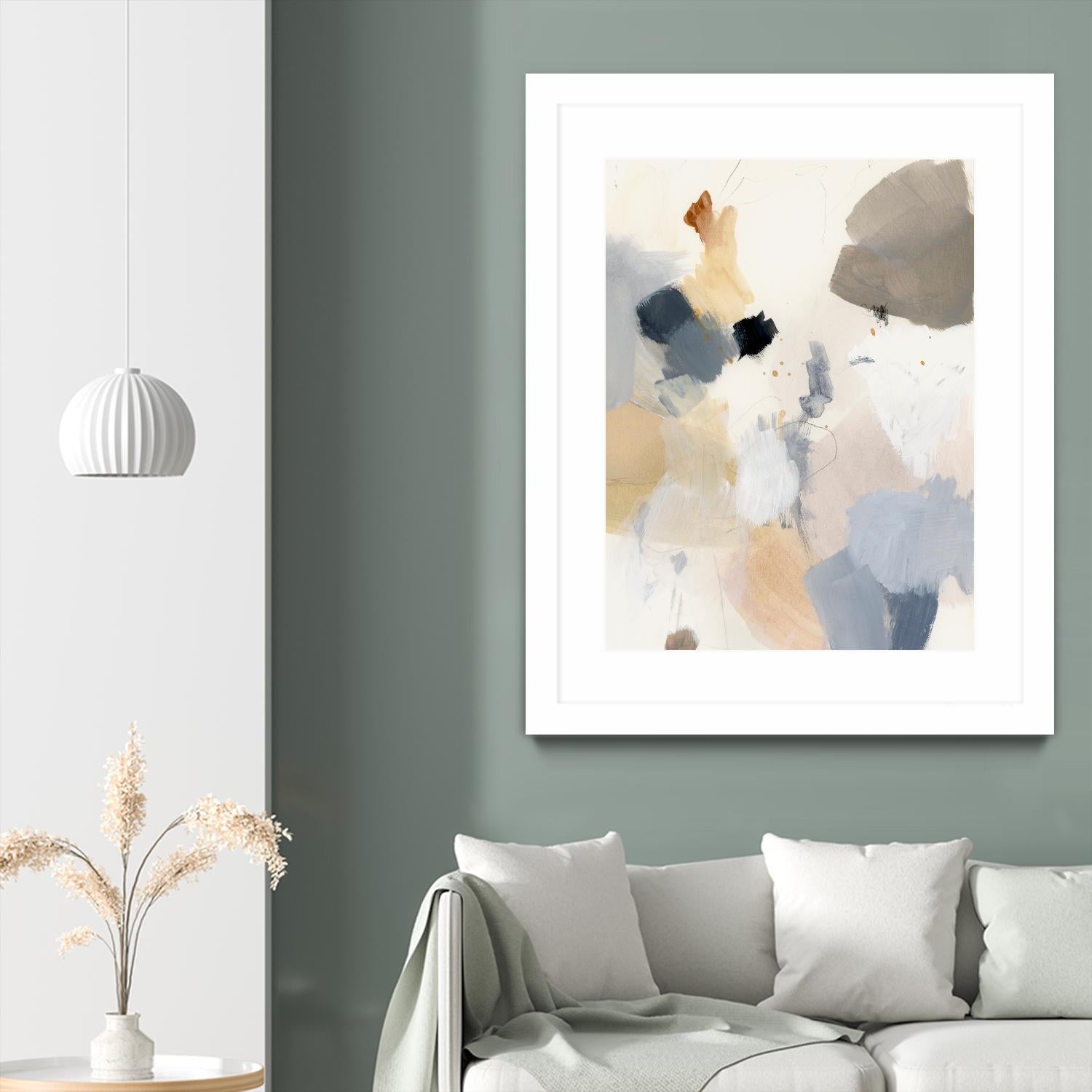 Neutral Scrawl II by Victoria Barnes on GIANT ART - grey  abstract abstract