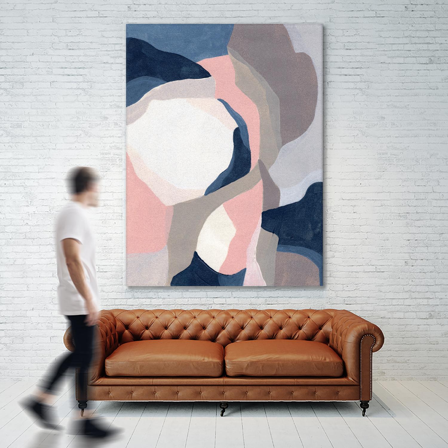 Intertwined Tones II by June Vess on GIANT ART - pink abstract abstract