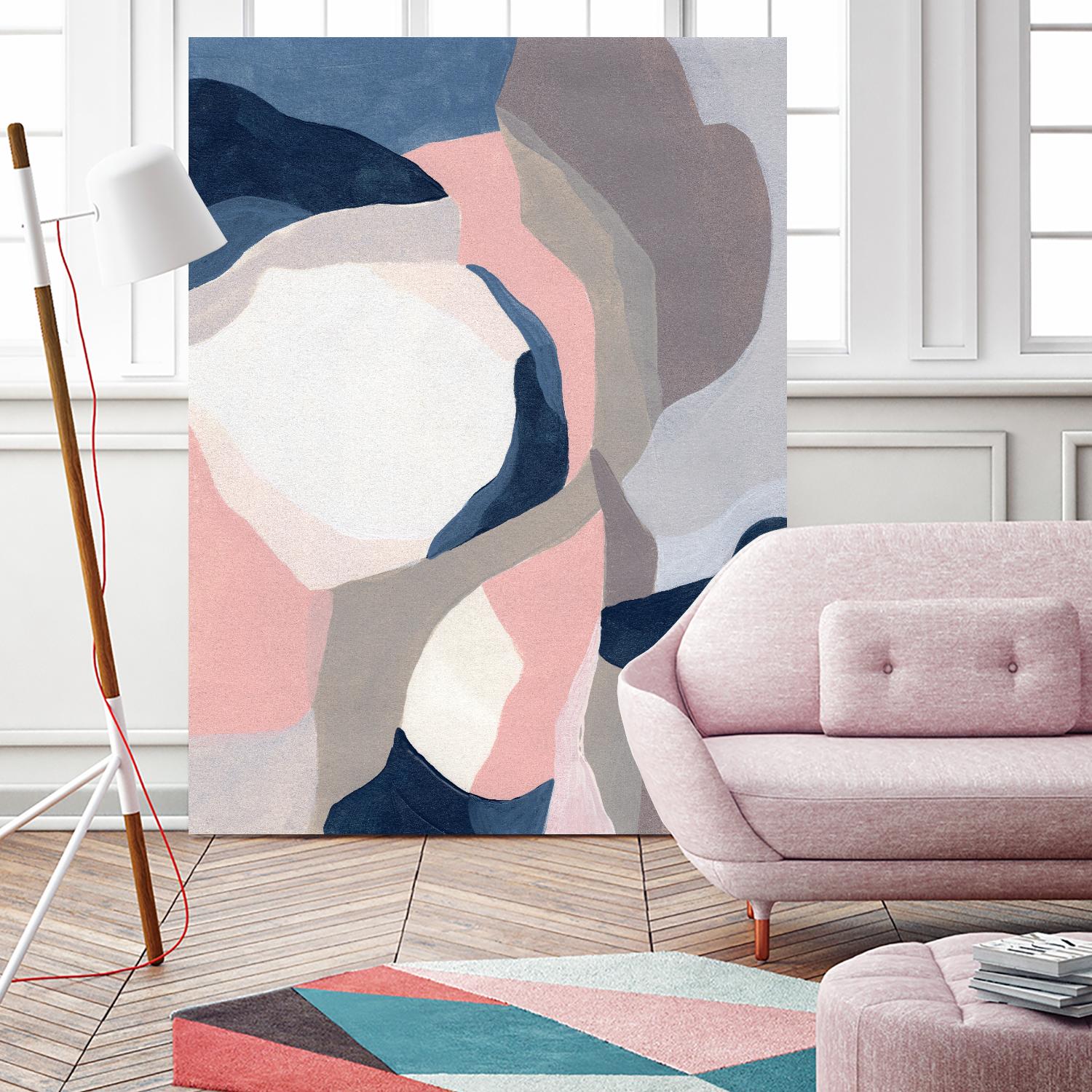 Intertwined Tones II by June Vess on GIANT ART - pink abstract abstract