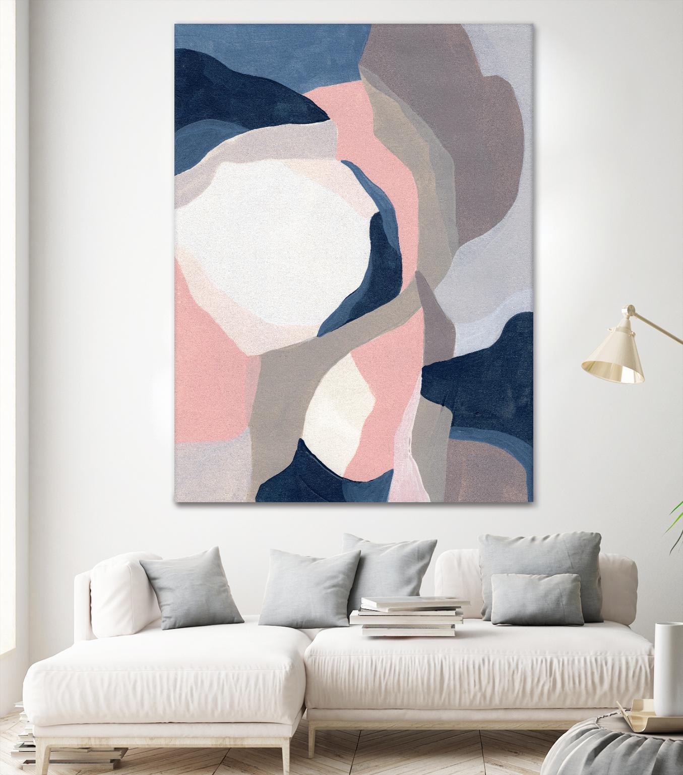 Intertwined Tones II by June Vess on GIANT ART - pink abstract abstract