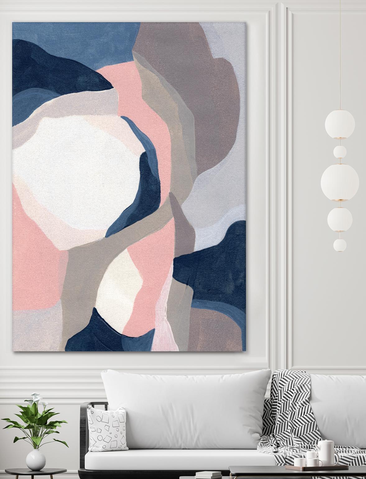 Intertwined Tones II by June Vess on GIANT ART - pink abstract abstract