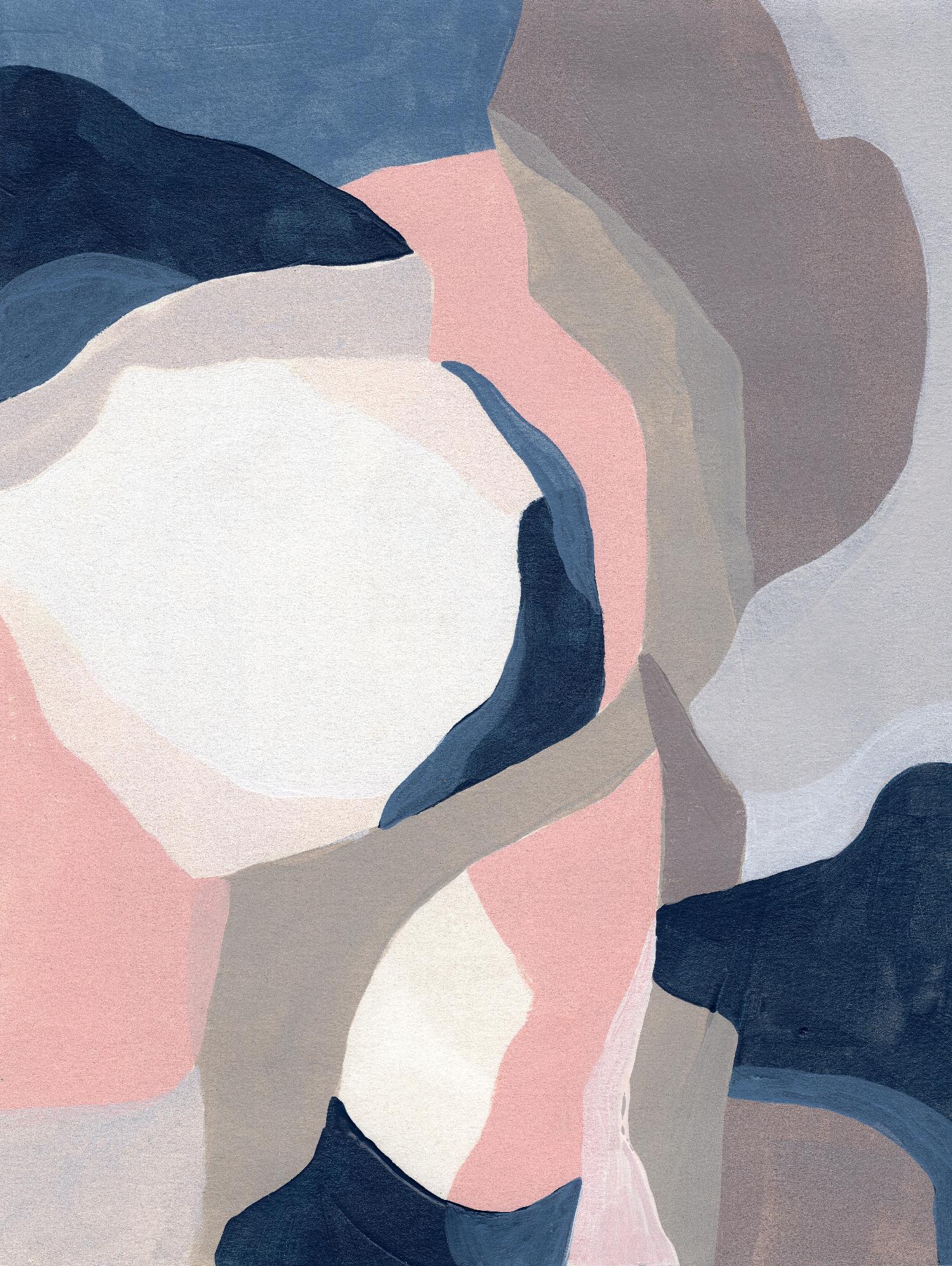 Intertwined Tones II by June Vess on GIANT ART - pink abstract abstract