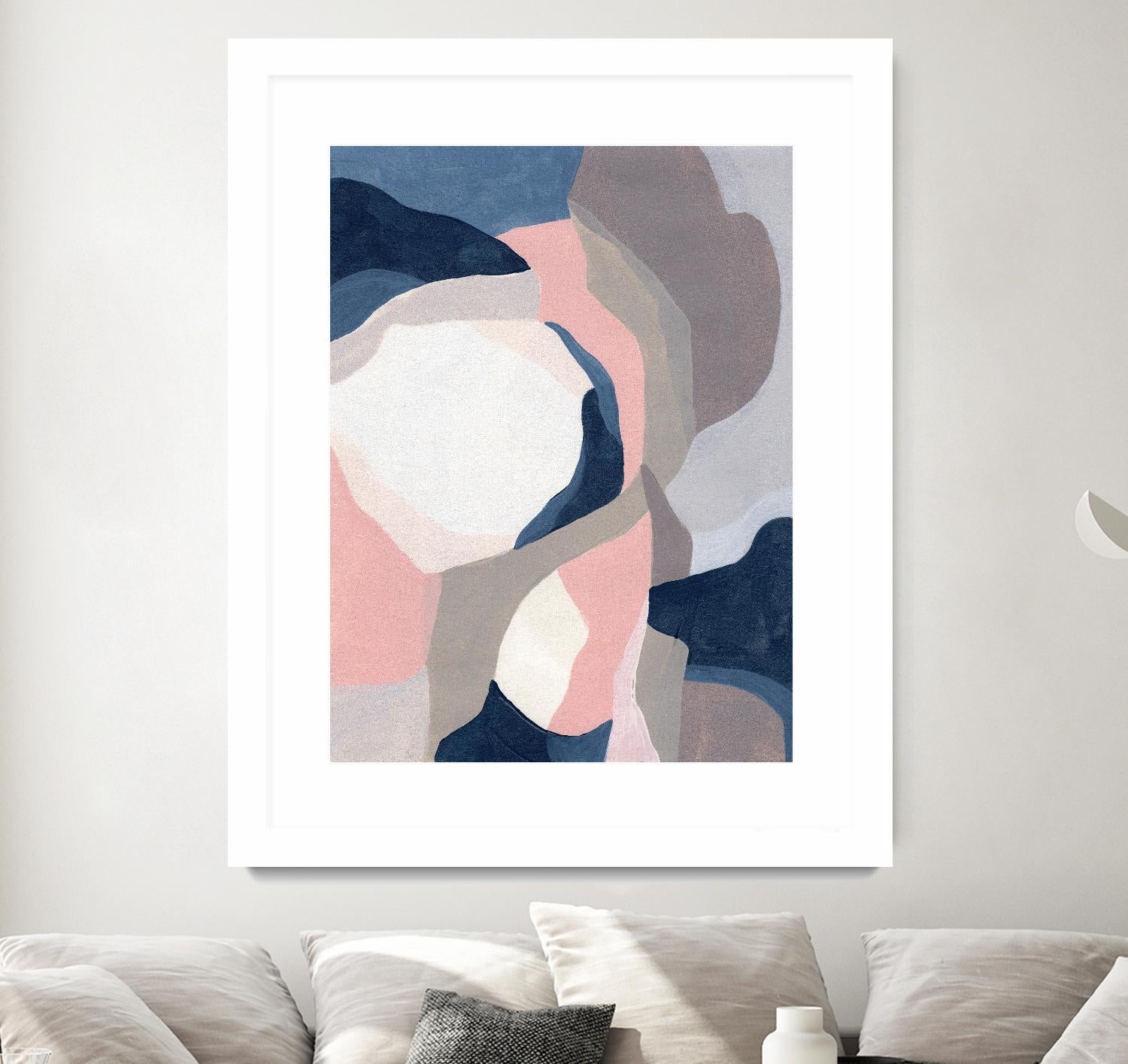 Intertwined Tones II by June Vess on GIANT ART - pink abstract abstract