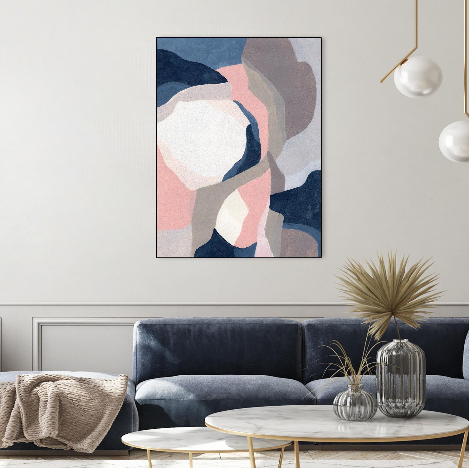 Intertwined Tones II by June Vess on GIANT ART - pink abstract abstract