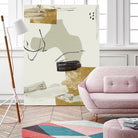 Over the Line IV by Melissa Wang on GIANT ART - beige abstract abstract