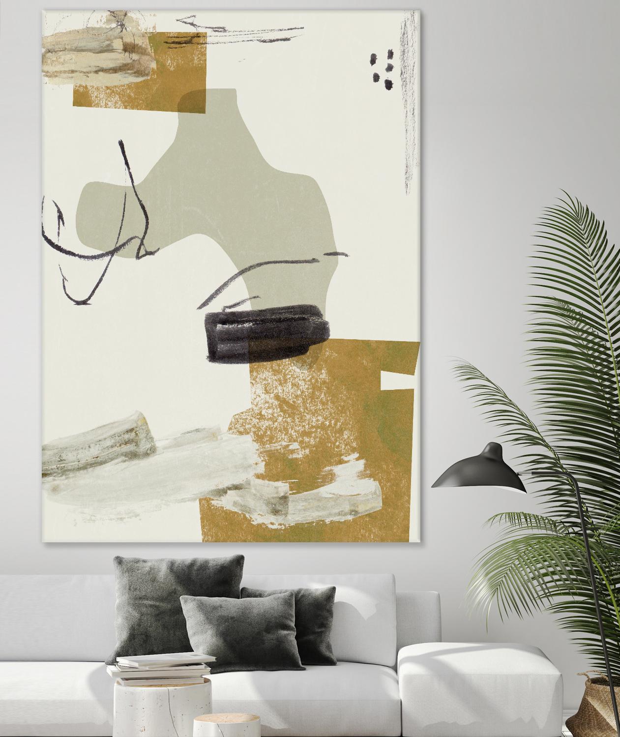 Over the Line IV by Melissa Wang on GIANT ART - beige abstract abstract