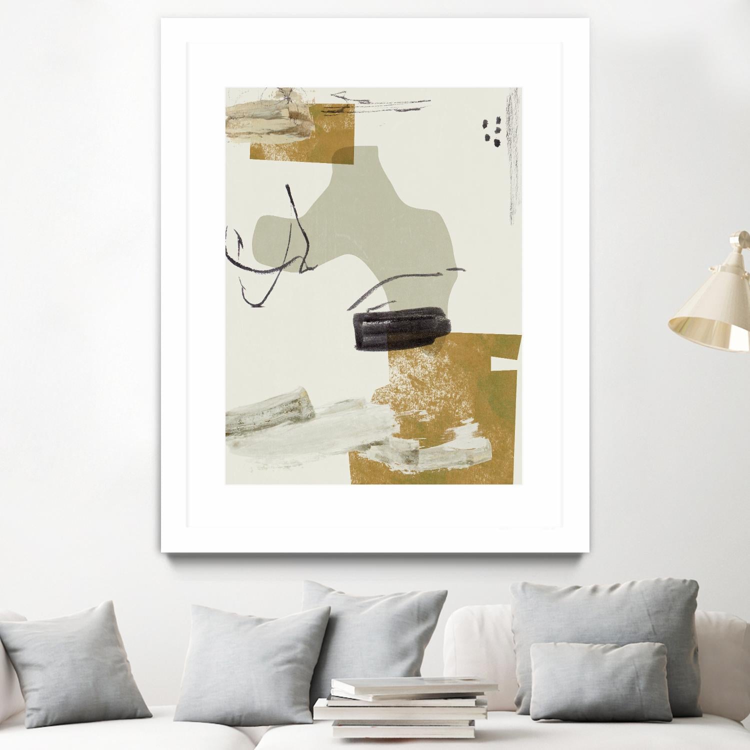 Over the Line IV by Melissa Wang on GIANT ART - beige abstract abstract