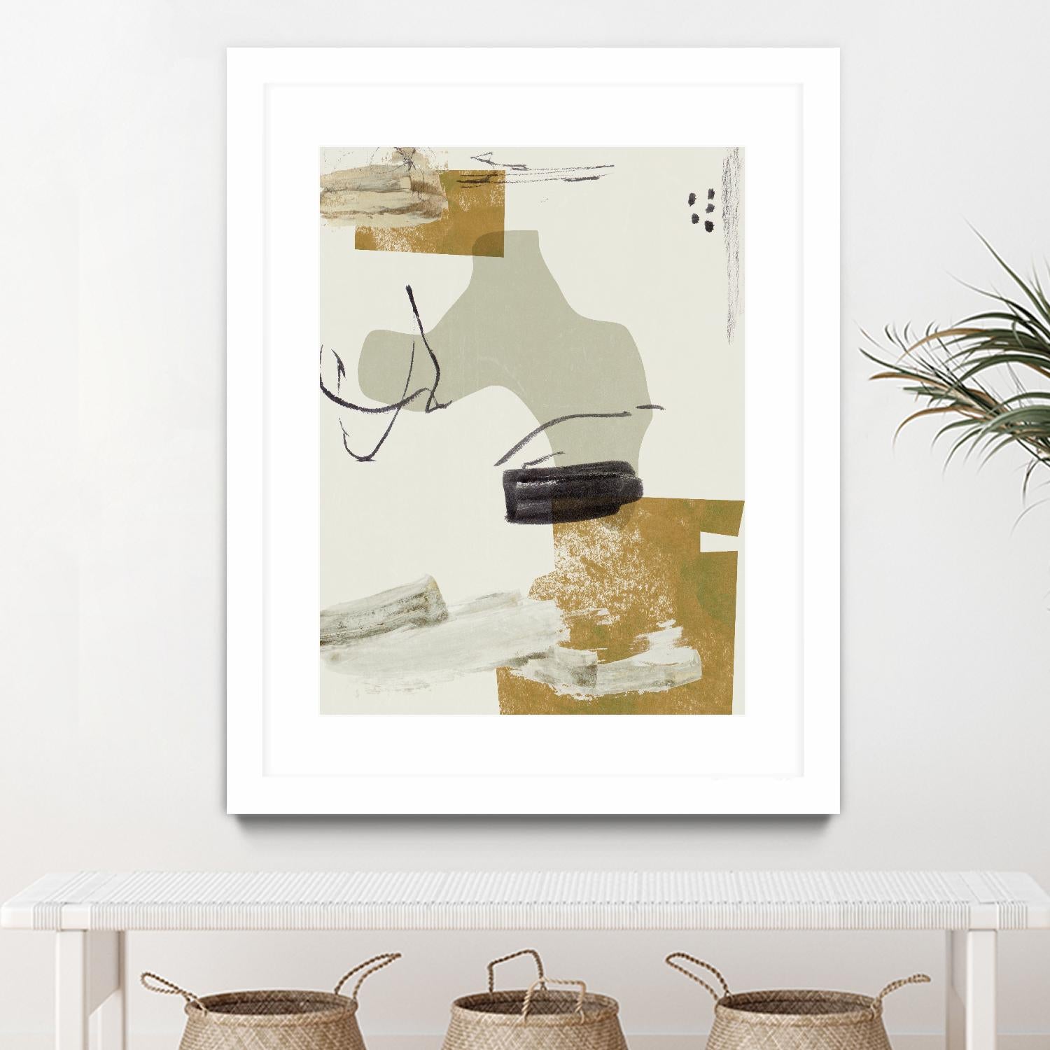 Over the Line IV by Melissa Wang on GIANT ART - beige abstract abstract