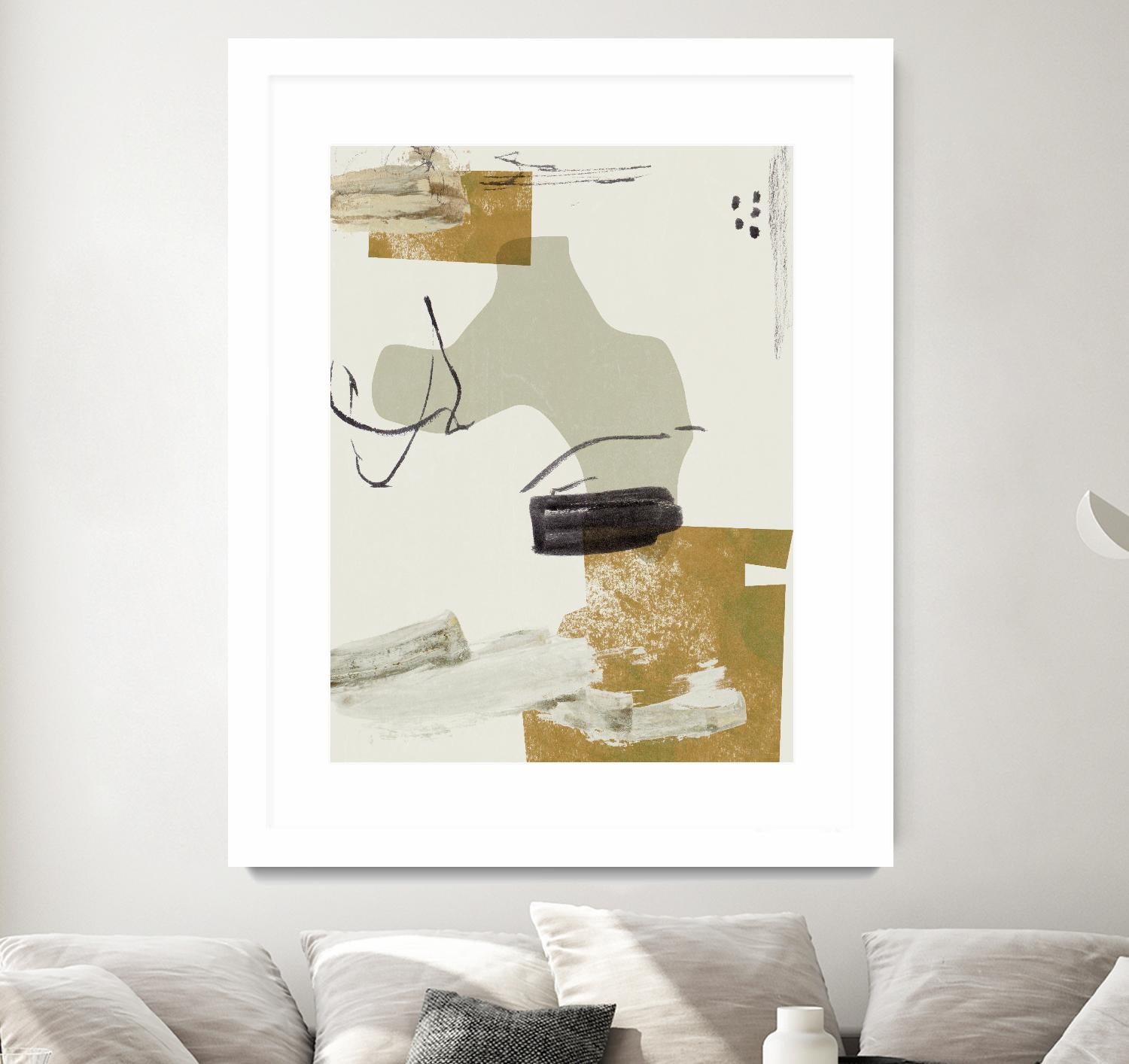 Over the Line IV by Melissa Wang on GIANT ART - beige abstract abstract