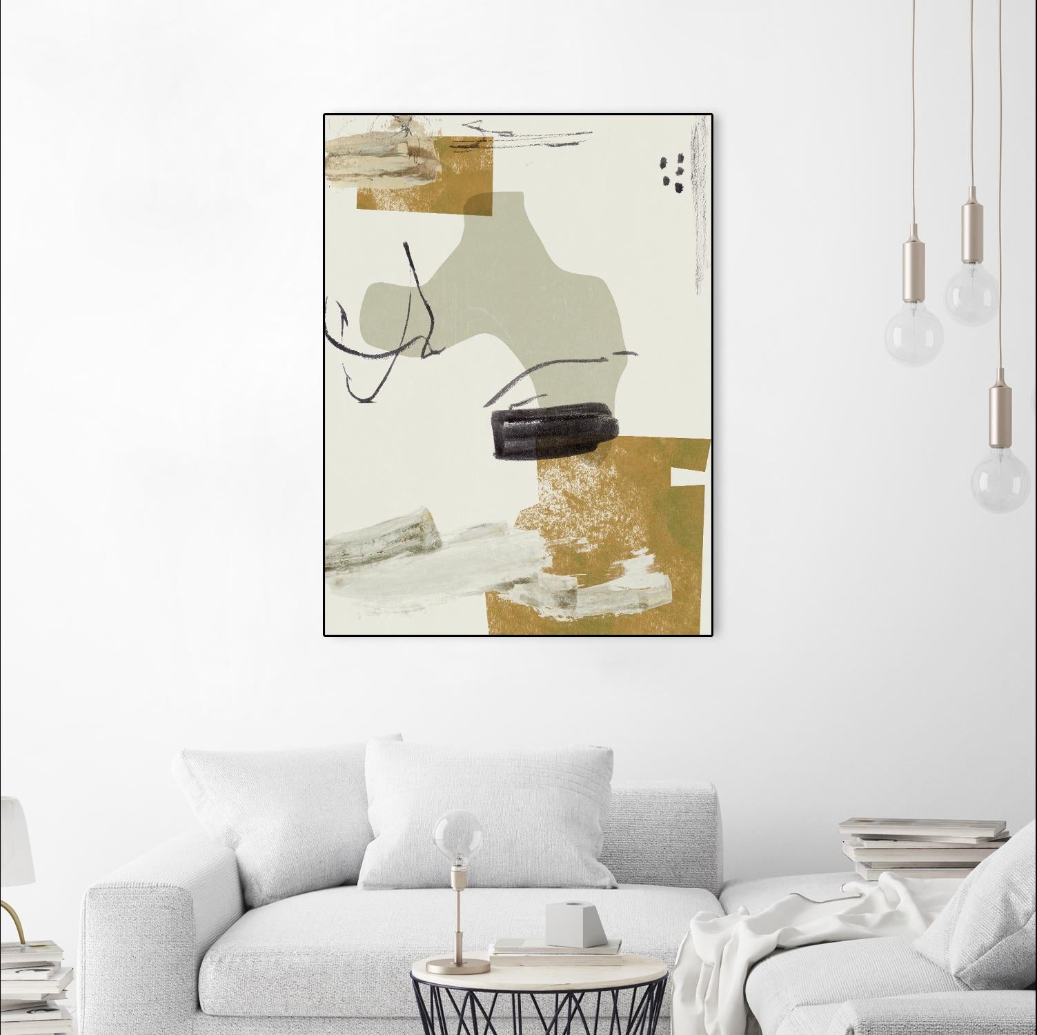 Over the Line IV by Melissa Wang on GIANT ART - beige abstract abstract