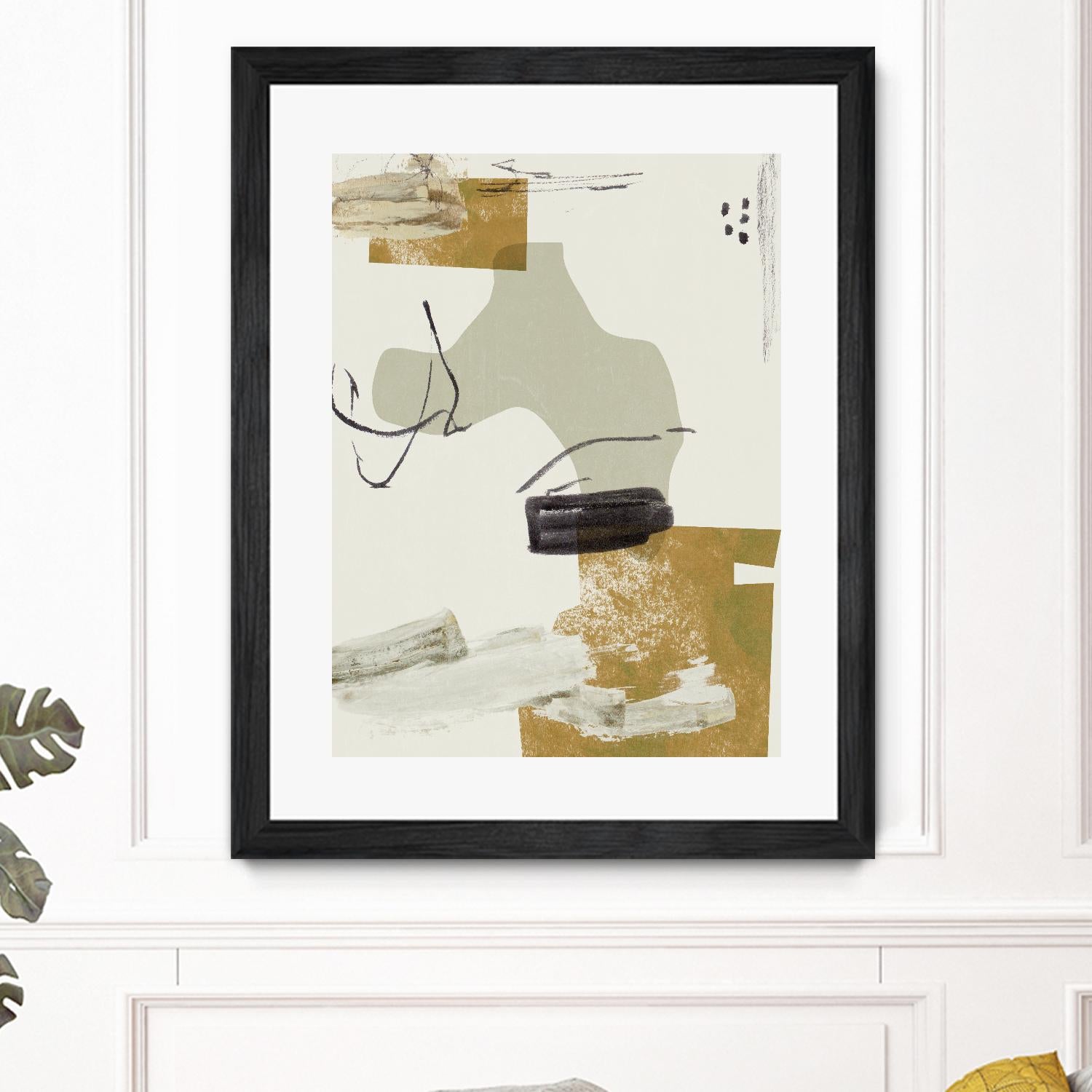 Over the Line IV by Melissa Wang on GIANT ART - beige abstract abstract