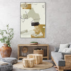 Over the Line IV by Melissa Wang on GIANT ART - beige abstract abstract