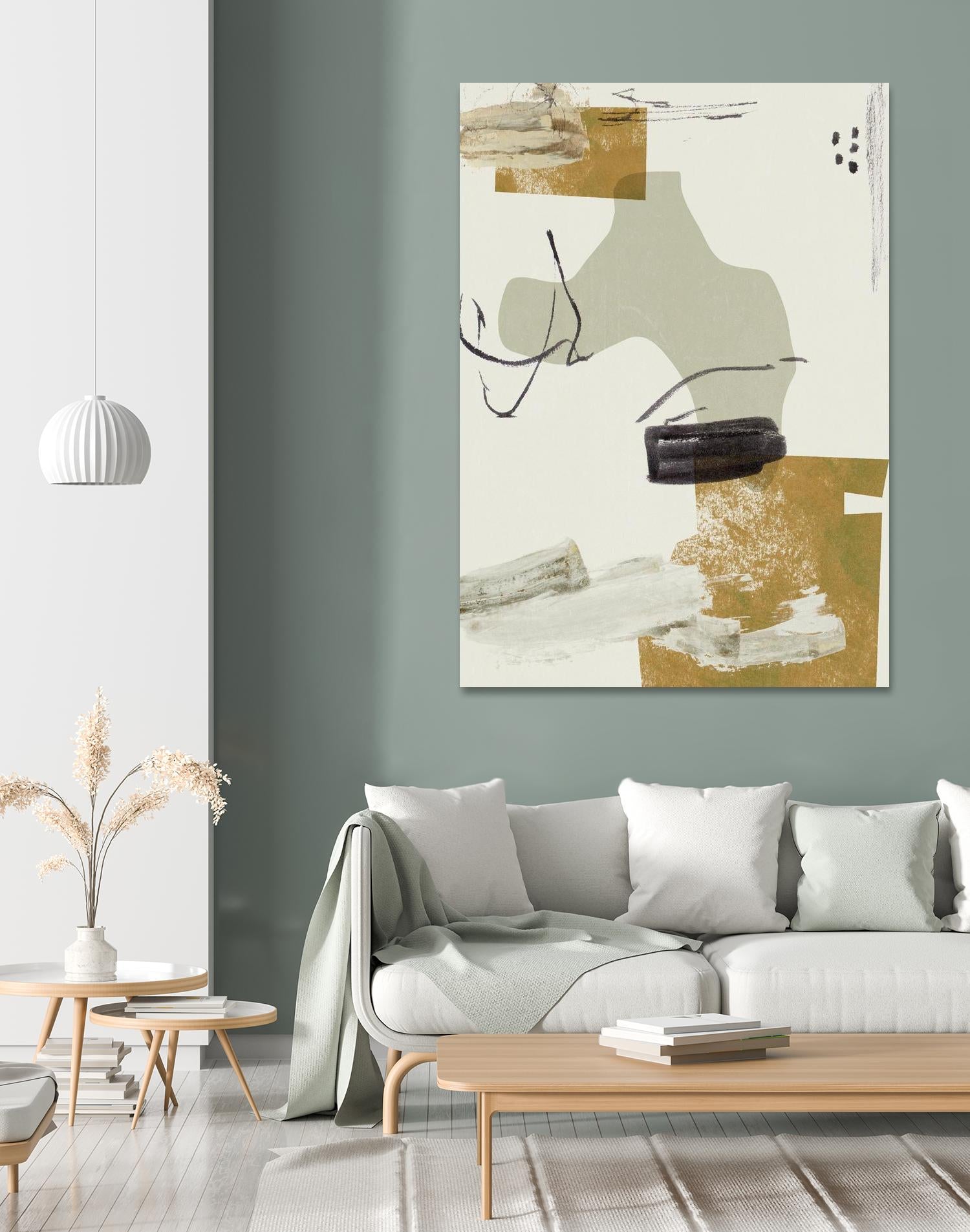 Over the Line IV by Melissa Wang on GIANT ART - beige abstract abstract