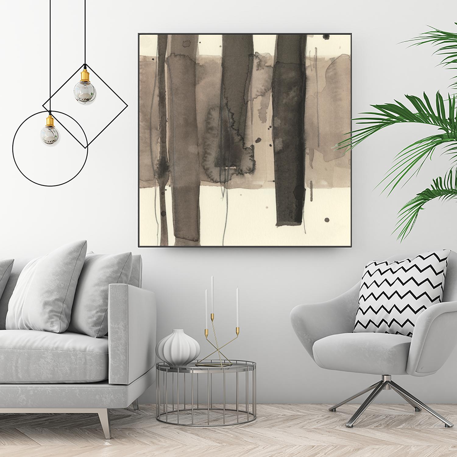 Wood Piling I by Samuel Dixon on GIANT ART - beige abstract abstract