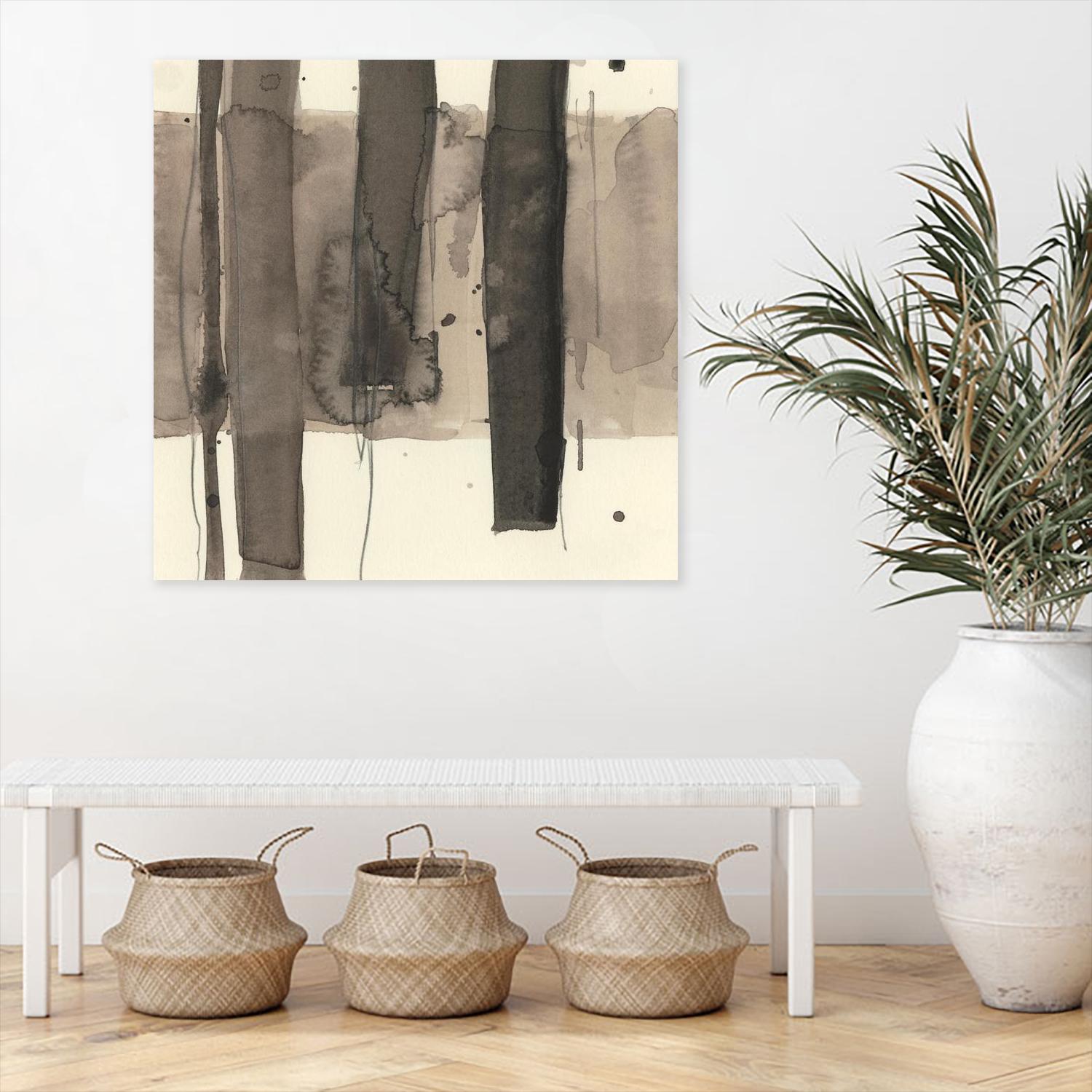 Wood Piling I by Samuel Dixon on GIANT ART - beige abstract abstract