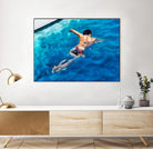 Morning Swimming II by Alonzo Saunders on GIANT ART - orange coastal & tropical swimming